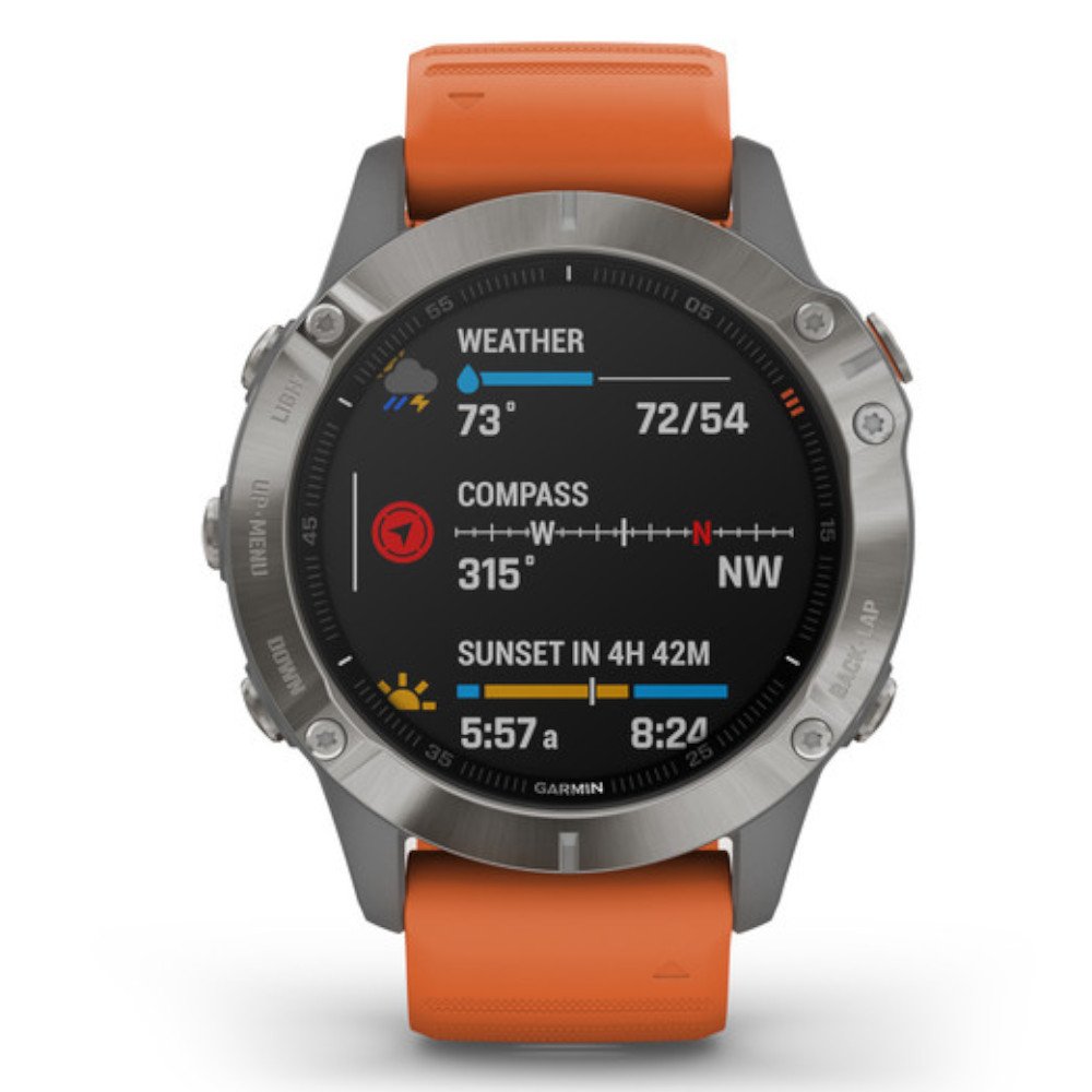garmin fenix 6 sapphire z pomaraŃczowym paskiem garmin fenix 6 sapphire z pomaraŃczowym paskiem