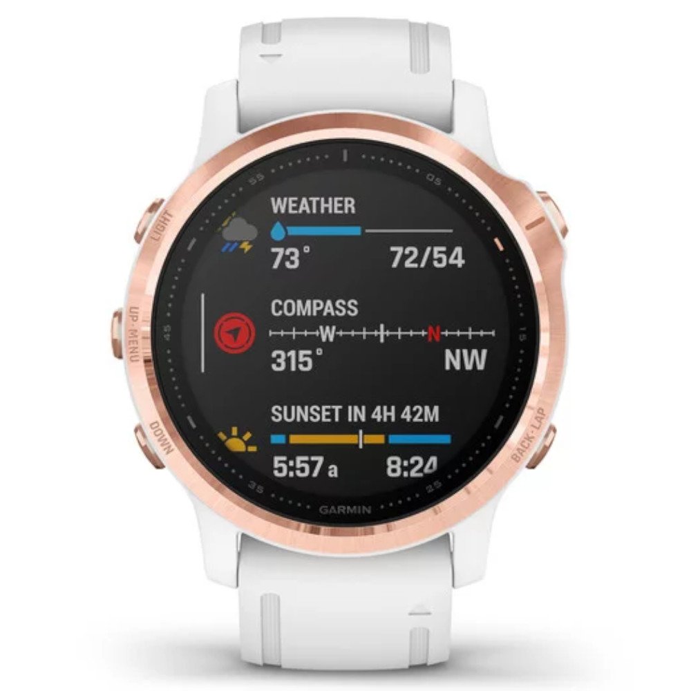 garmin fenix 6s pro róŻowozŁoty z biaŁym paskiem garmin fenix 6s pro róŻowozŁoty z biaŁym paskiem