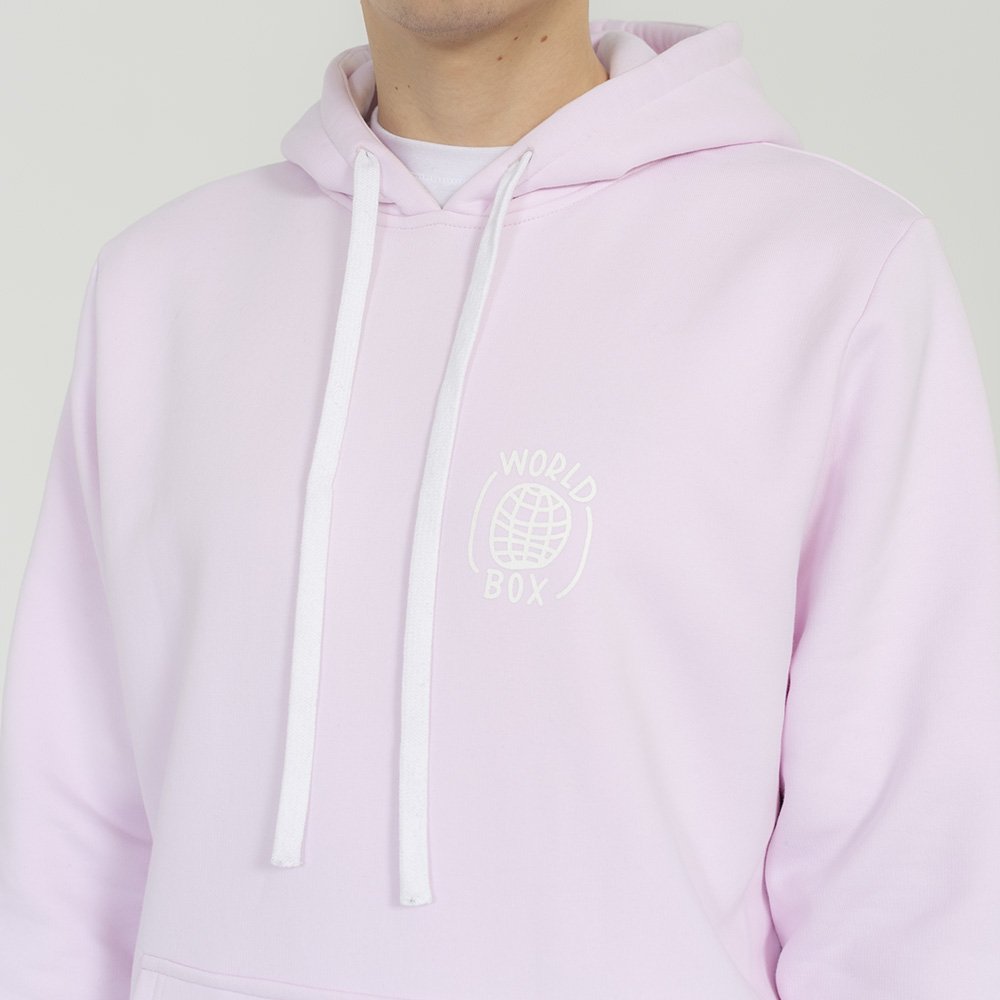 worldbox pink box hoodie (wbbl-world-pnk) worldbox pink box hoodie (wbbl-world-pnk)