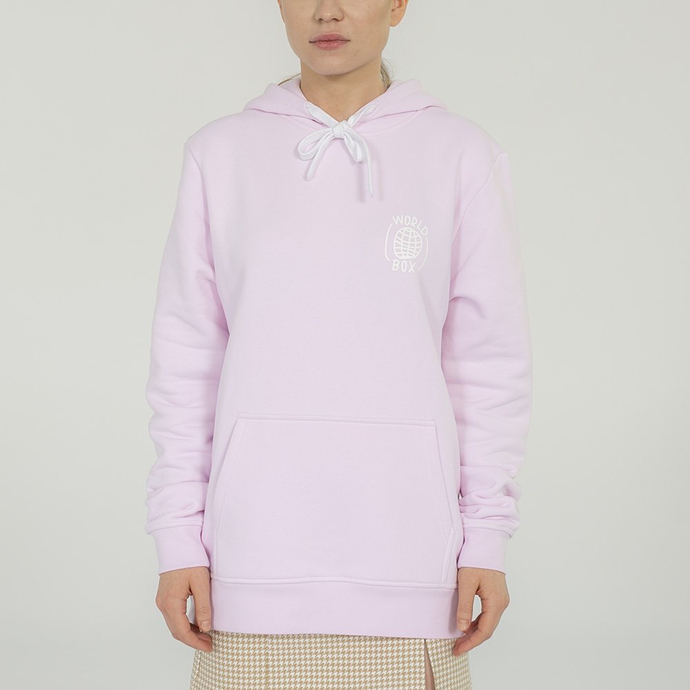 worldbox pink box hoodie (wbbl-world-pnk) worldbox pink box hoodie (wbbl-world-pnk)