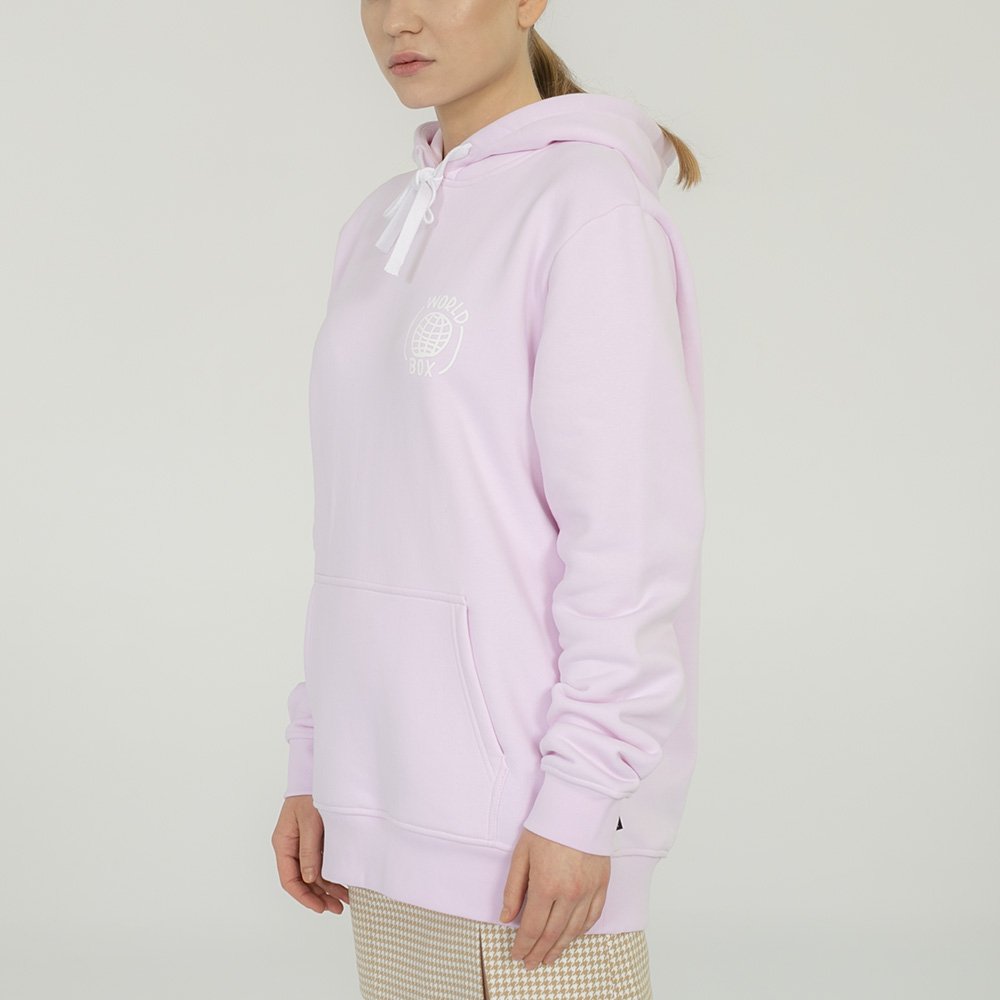 worldbox pink box hoodie (wbbl-world-pnk) worldbox pink box hoodie (wbbl-world-pnk)