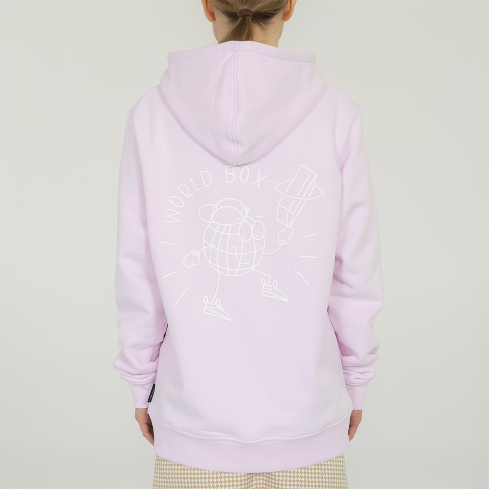 worldbox pink box hoodie (wbbl-world-pnk) worldbox pink box hoodie (wbbl-world-pnk)