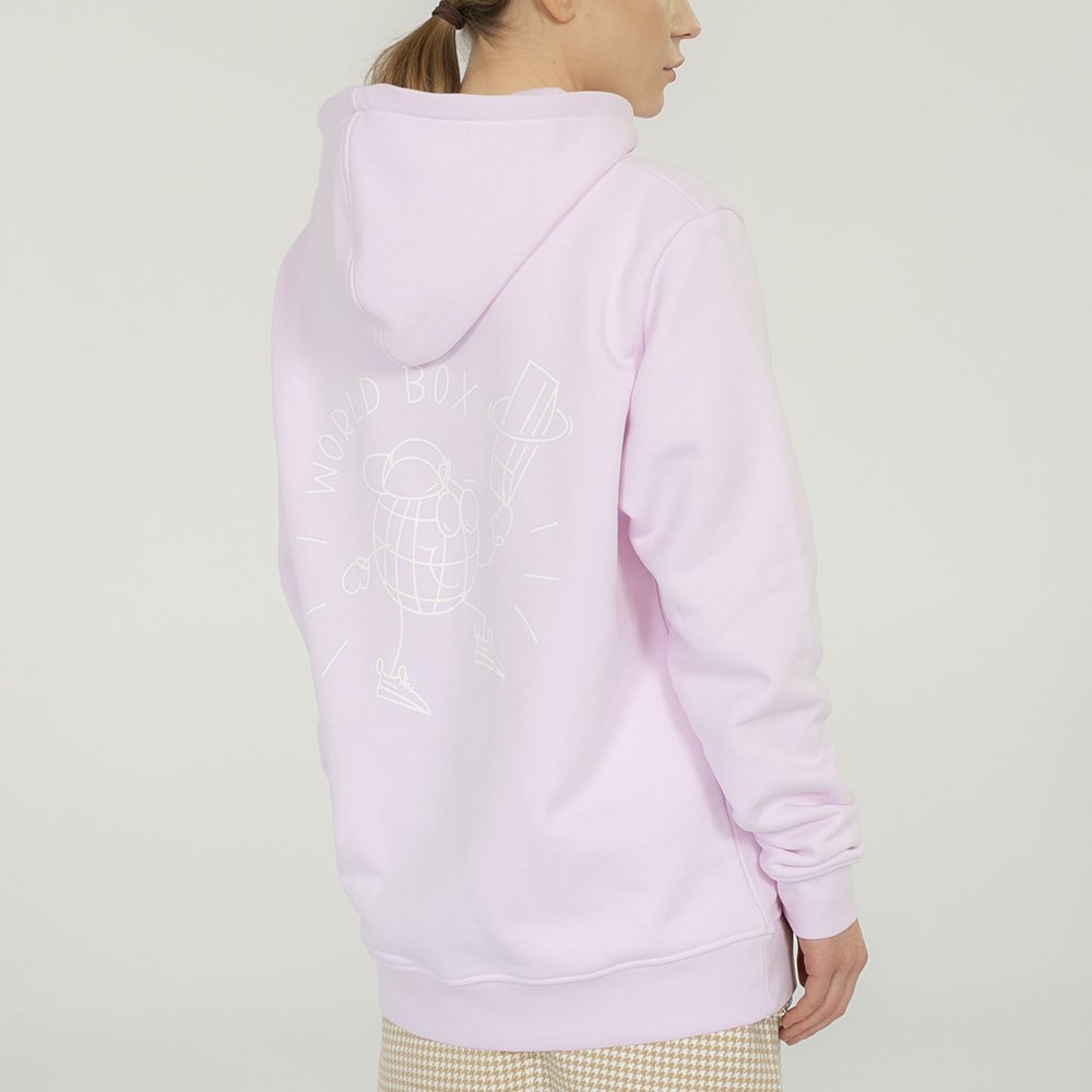 worldbox pink box hoodie (wbbl-world-pnk) worldbox pink box hoodie (wbbl-world-pnk)