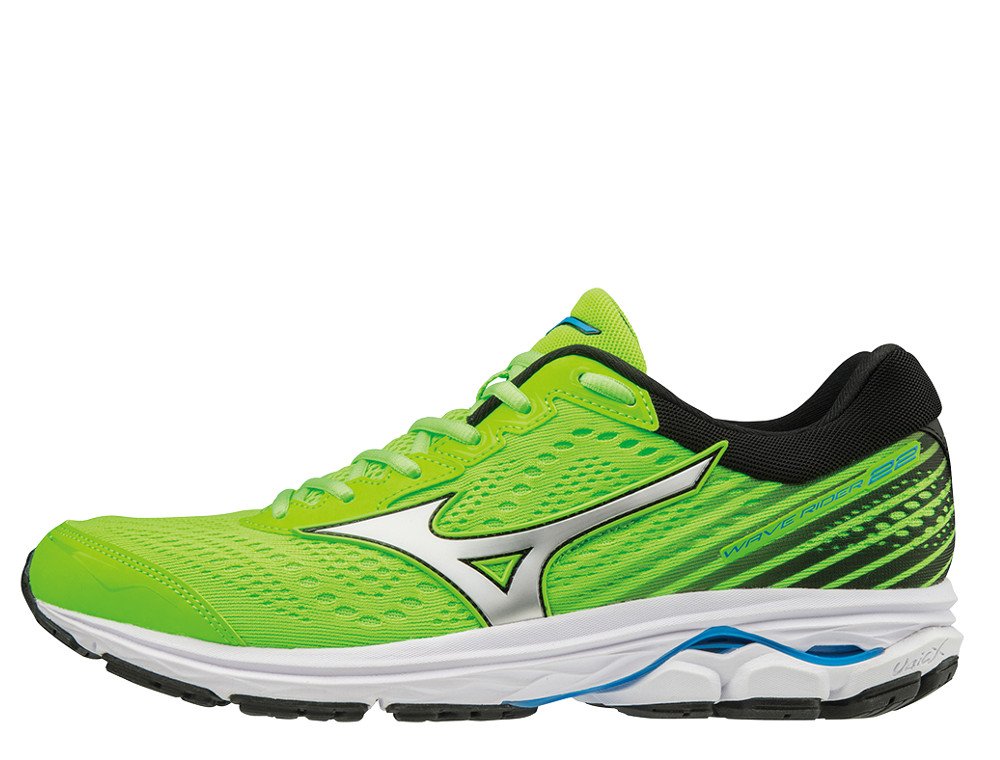 mizuno wave rider 22 green gecko / silver mizuno wave rider 22 green gecko / silver