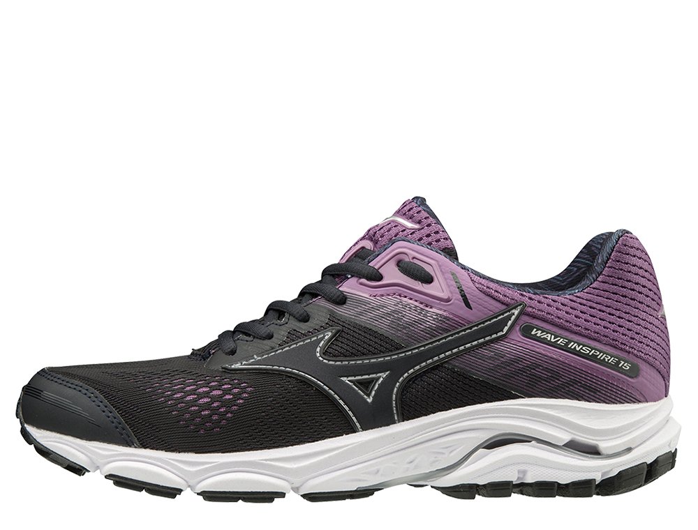 mizuno wave inspire 15 w fioletowo-czarne mizuno wave inspire 15 w fioletowo-czarne