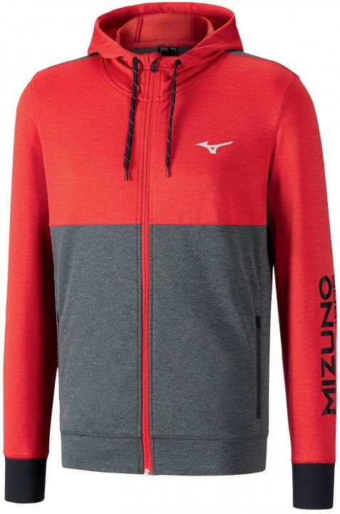 mizuno heritage zip hoody red mizuno heritage zip hoody red