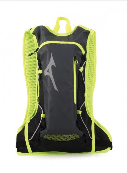 mizuno running backpack grey lime mizuno running backpack grey lime
