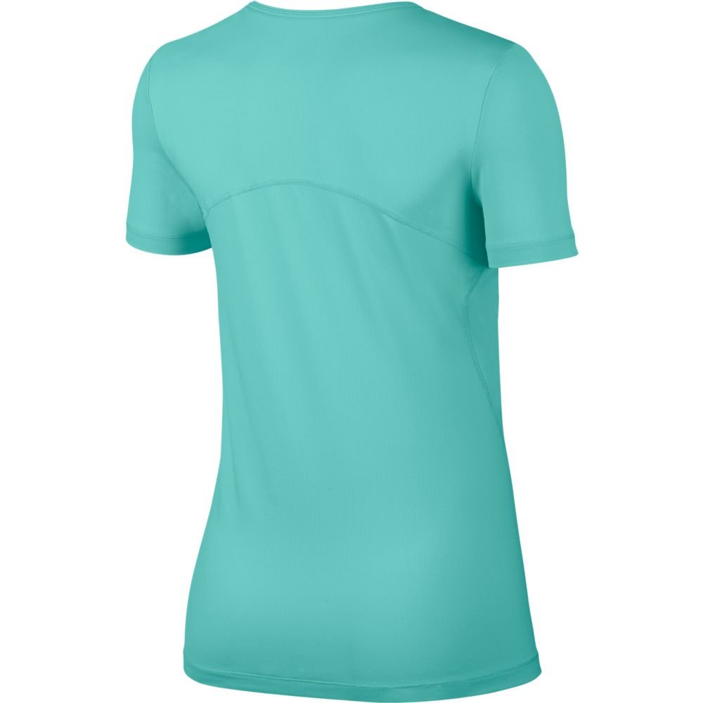 nike pro all over mesh ss top w seledynowo-turkusowa nike pro all over mesh ss top w seledynowo-turkusowa