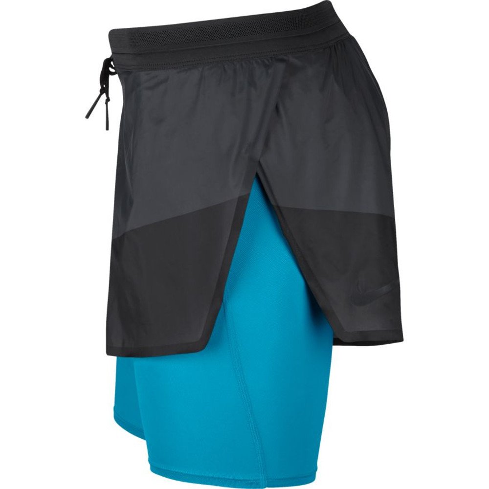 nike tech pack 2-in-1 shorts m połyskliwa-czerń błękitne nike tech pack 2-in-1 shorts m połyskliwa-czerń błękitne