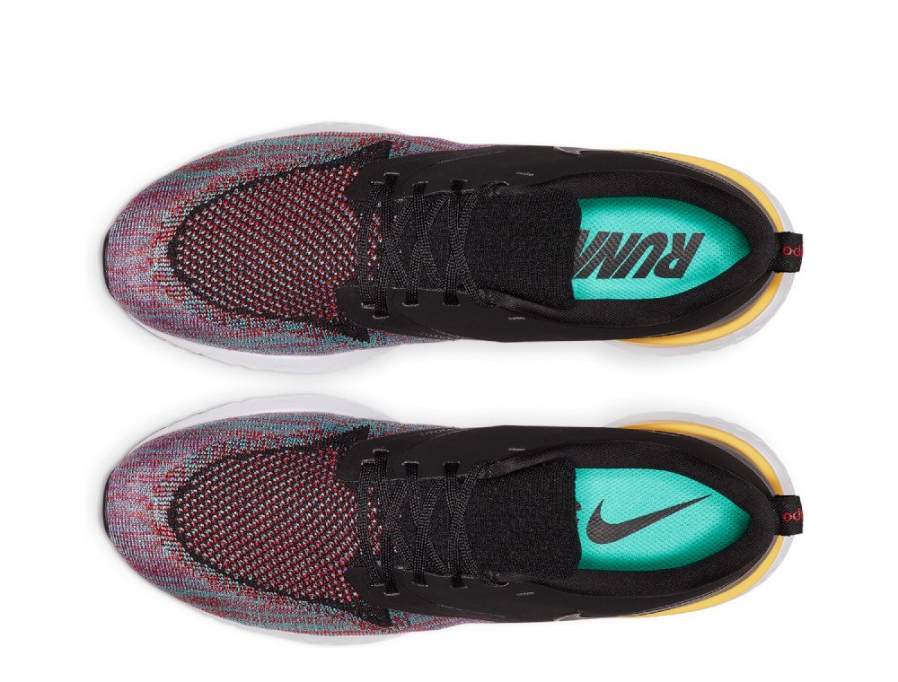 buty nike odyssey react flyknit 2 black/black-university red-hyper jade buty nike odyssey react flyknit 2 black/black-university red-hyper jade
