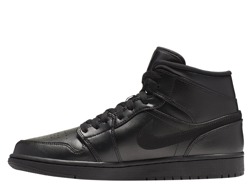 air jordan 1 mid męskie czarne (554724-090) air jordan 1 mid męskie czarne (554724-090)