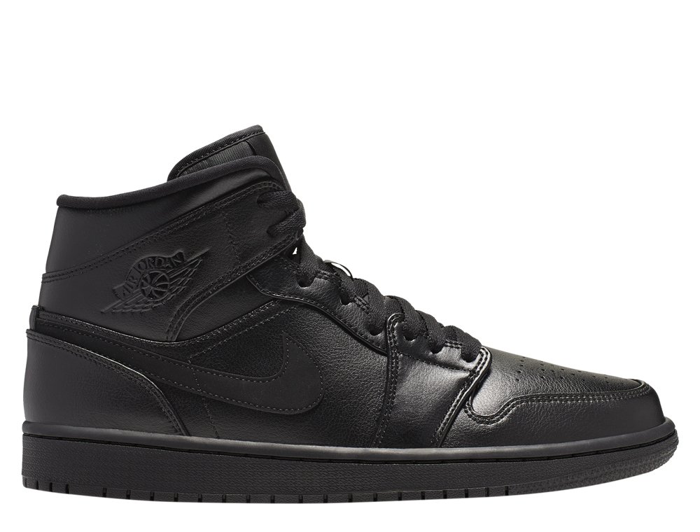 air jordan 1 mid męskie czarne (554724-090) air jordan 1 mid męskie czarne (554724-090)