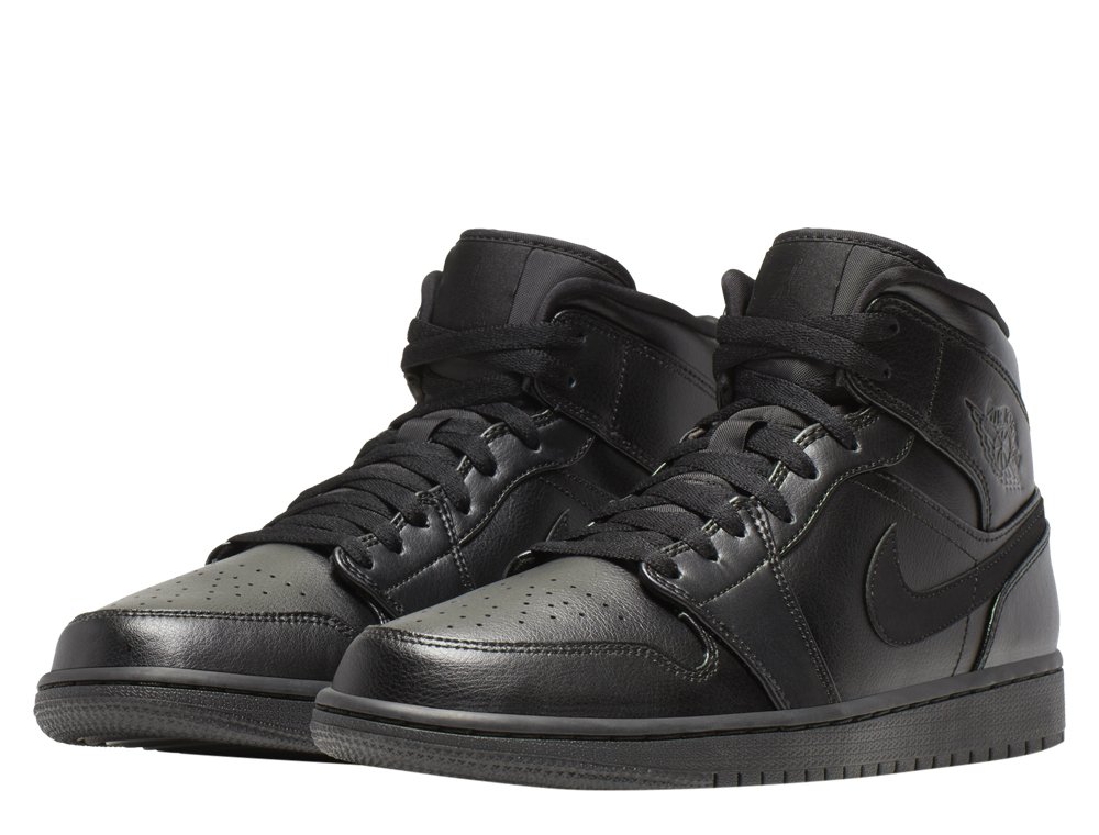 air jordan 1 mid męskie czarne (554724-090) air jordan 1 mid męskie czarne (554724-090)