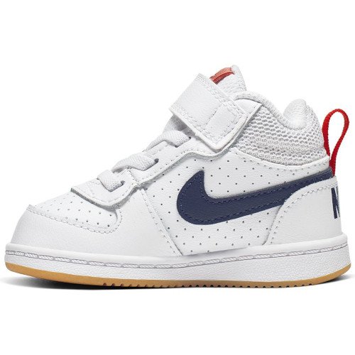 nike court borough mid (tdv) biało-granatowe nike court borough mid (tdv) biało-granatowe