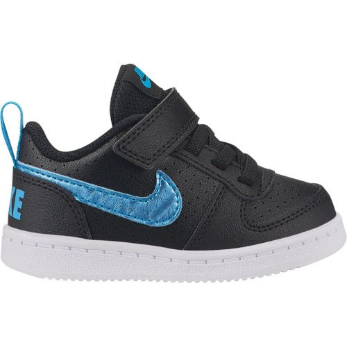 nike court borough low ep (tdv) czarno-niebieskie nike court borough low ep (tdv) czarno-niebieskie