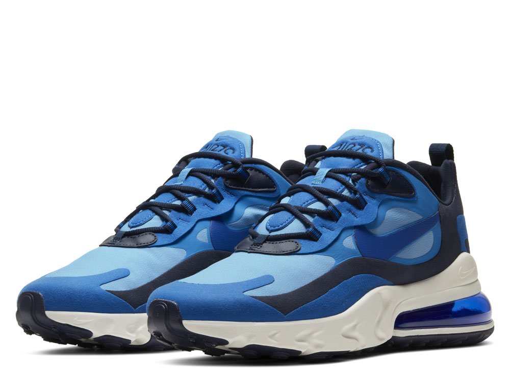 nike air max react 270 męskie niebieskie (ci3866-400) nike air max react 270 męskie niebieskie (ci3866-400)
