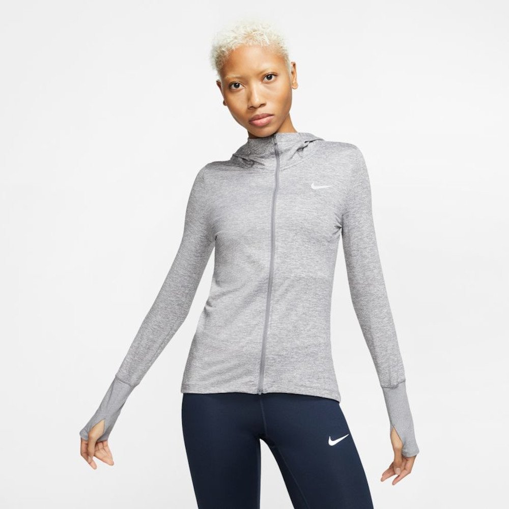 nike element full-zip running hoodie w szara nike element full-zip running hoodie w szara