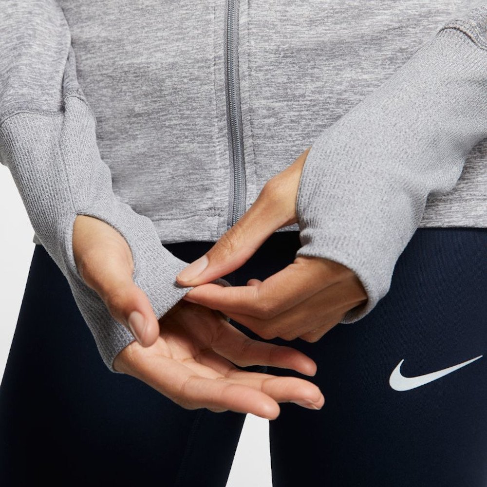 nike element full-zip running hoodie w szara nike element full-zip running hoodie w szara