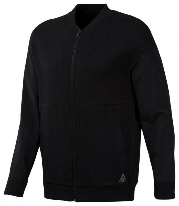 reebok bomber jacket black reebok bomber jacket black