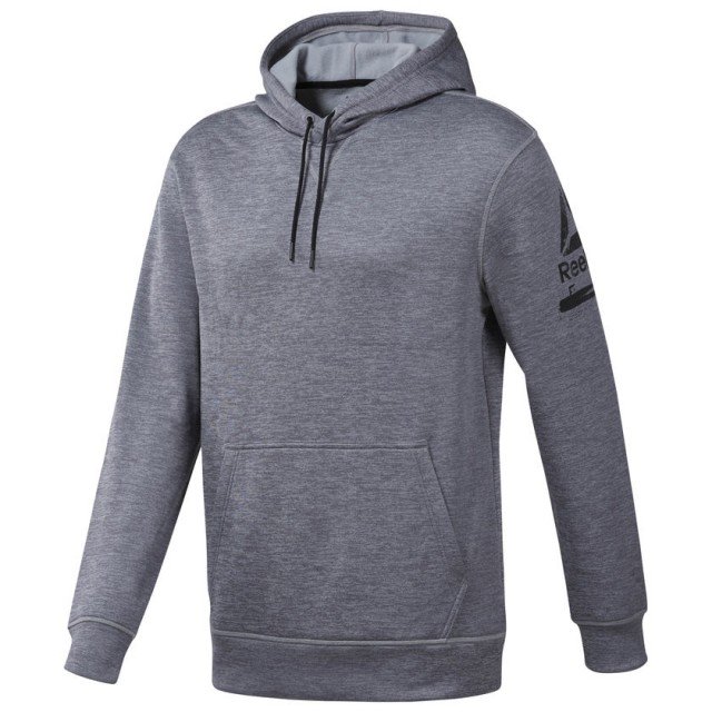 reebok workout thermowarm hoodie medium grey heather reebok workout thermowarm hoodie medium grey heather