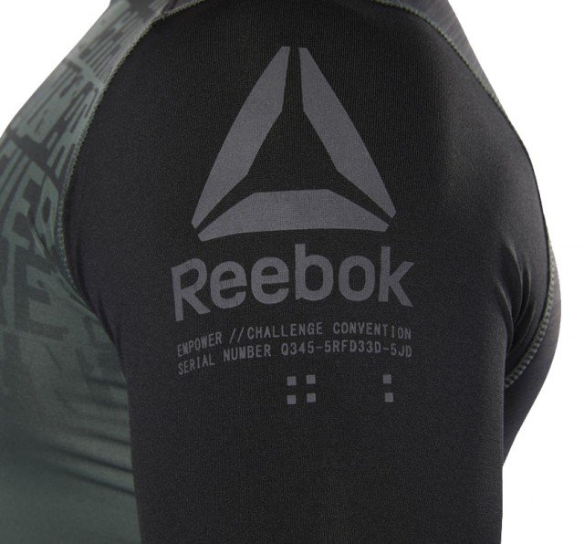reebok activechill graphic compresion tee chill green reebok activechill graphic compresion tee chill green