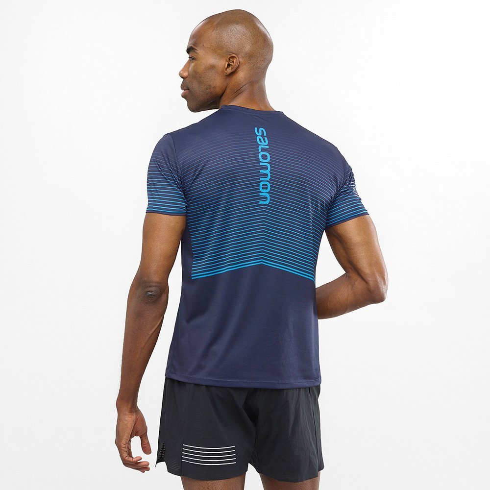 salomon sense tee m night niebieska salomon sense tee m night niebieska