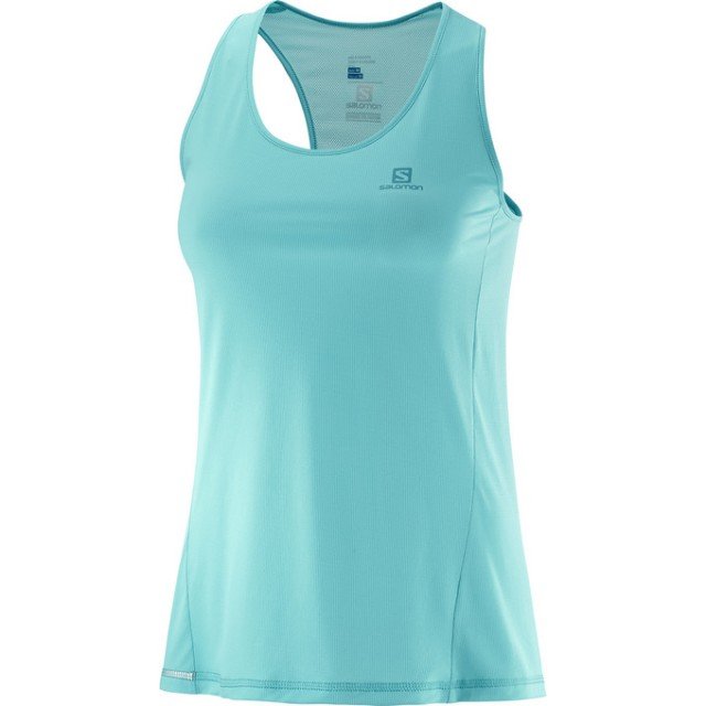 salomon agile tank blue salomon agile tank blue