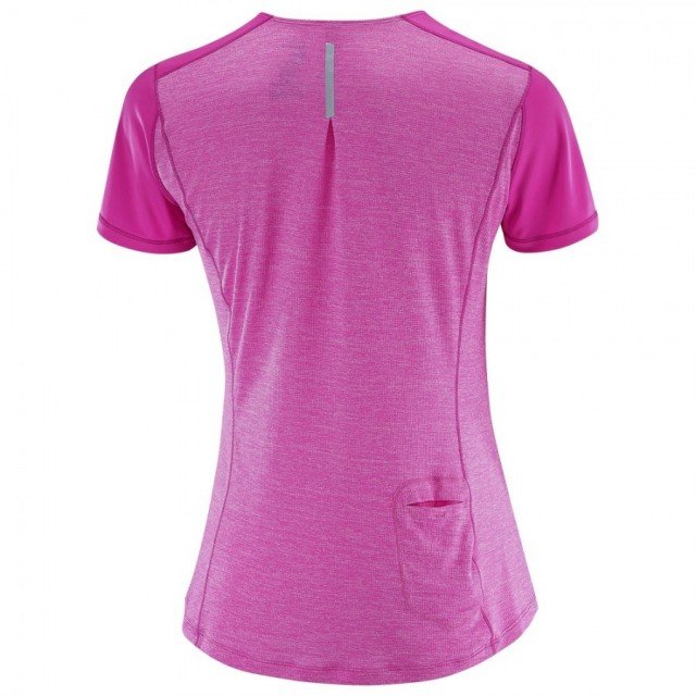 salomon agile short sleeve tee rose salomon agile short sleeve tee rose