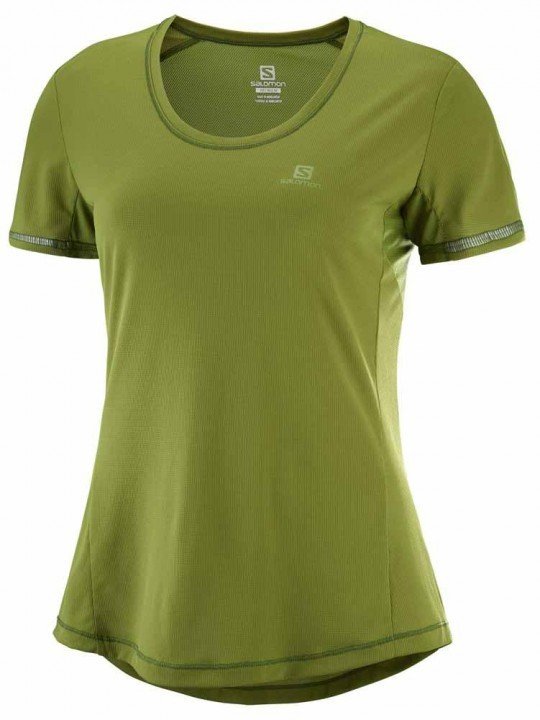 salomon agile short sleeve tee avocado salomon agile short sleeve tee avocado