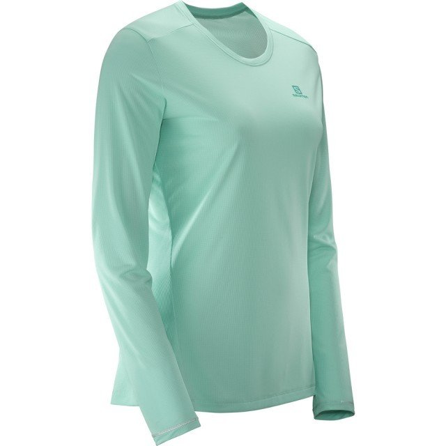 salomon koszulka agile long sleeve tee yucca salomon koszulka agile long sleeve tee yucca