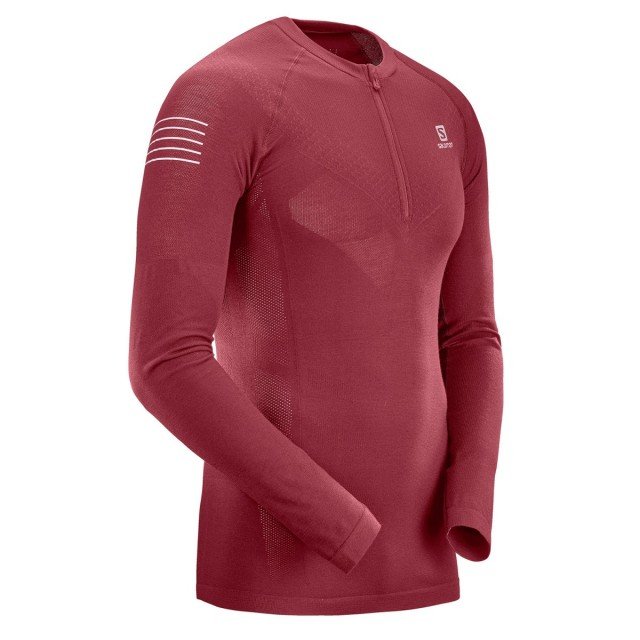 salomon exo motion hz ls tee red salomon exo motion hz ls tee red