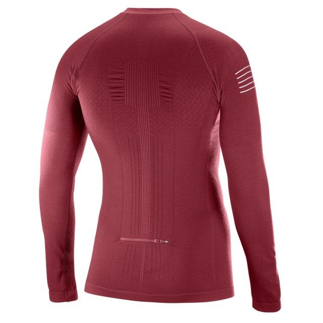 salomon exo motion hz ls tee red salomon exo motion hz ls tee red