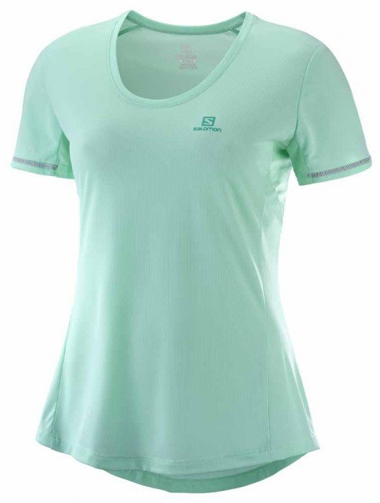 salomon agile short sleeve tee yucca salomon agile short sleeve tee yucca
