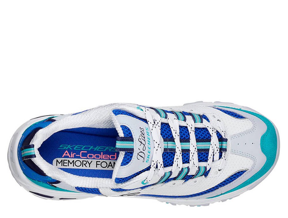 skechers d'lites second chance damskie białe (13146-wbl) skechers d'lites second chance damskie białe (13146-wbl)