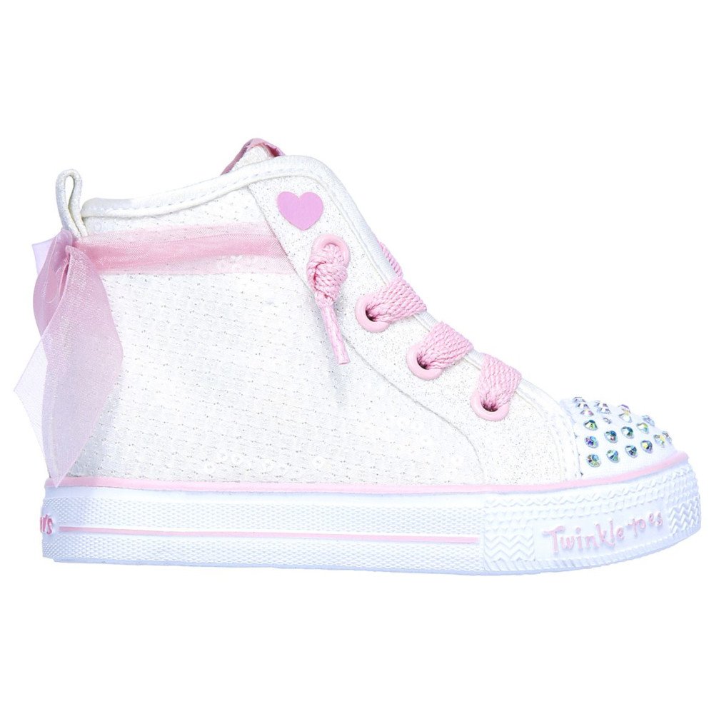 skechers shuffle lite-sparkle beauty różowo-białe skechers shuffle lite-sparkle beauty różowo-białe
