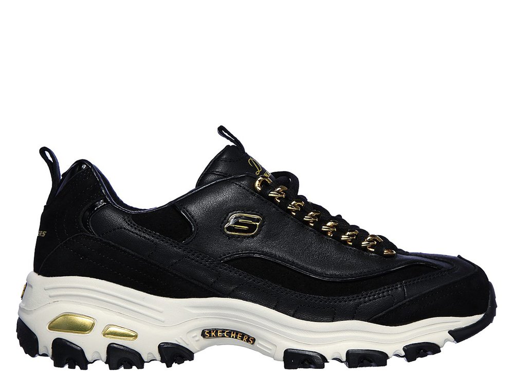 skechers d'lites premium heritage golden idea damskie czarne (149107-bkgd) skechers d'lites premium heritage golden idea damskie czarne (149107-bkgd)