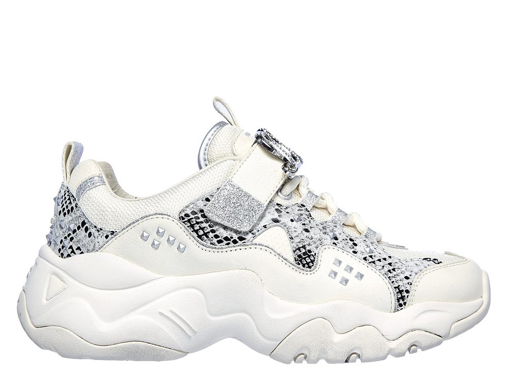 skechers d'lites 3 premium heritage flashy study damskie białe (149110-ntsl) skechers d'lites 3 premium heritage flashy study damskie białe (149110-ntsl)