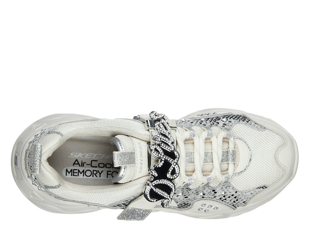 skechers d'lites 3 premium heritage flashy study damskie białe (149110-ntsl) skechers d'lites 3 premium heritage flashy study damskie białe (149110-ntsl)