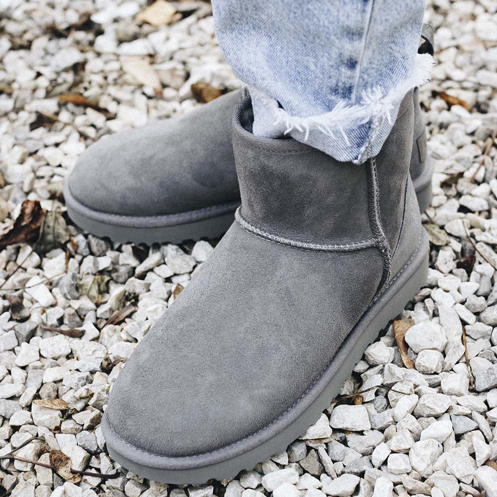 ugg w classic mini ii damskie szare (1016222-gry) ugg w classic mini ii damskie szare (1016222-gry)