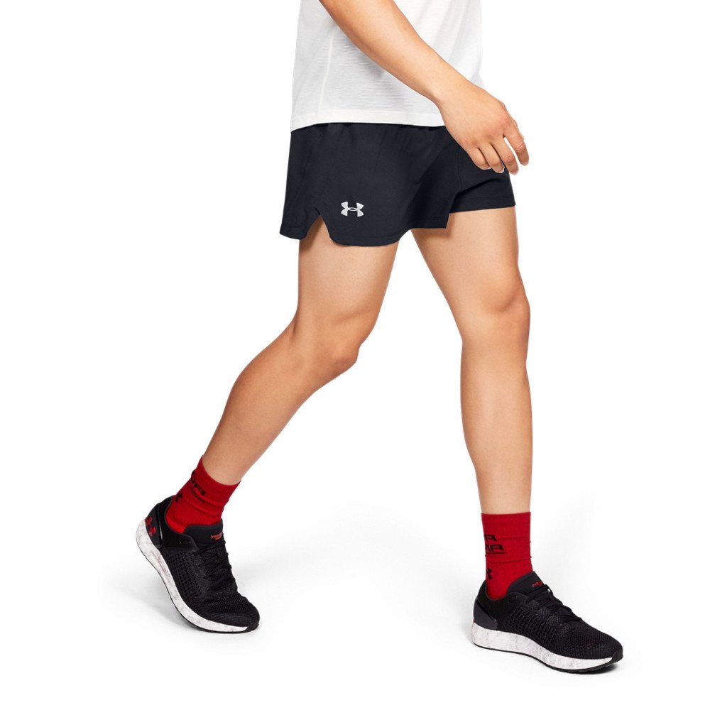 under armour ua launch sw split short black under armour ua launch sw split short black