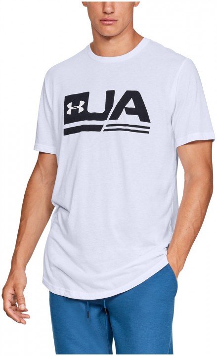 under armour ua sportstyle short sleeve drop hem white under armour ua sportstyle short sleeve drop hem white