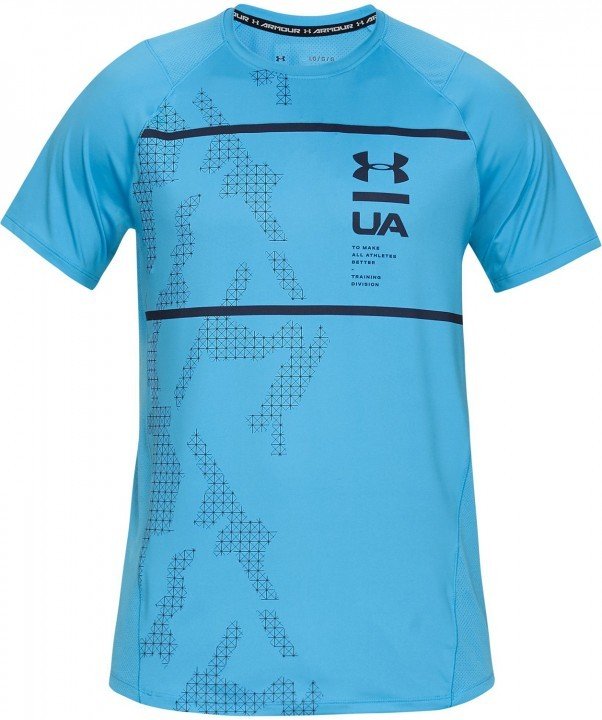 under armour mk1 short sleeve q2 printed blue under armour mk1 short sleeve q2 printed blue