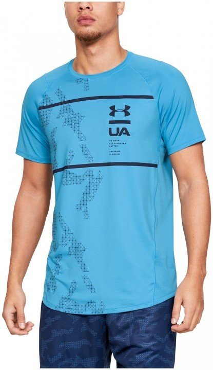 under armour mk1 short sleeve q2 printed blue under armour mk1 short sleeve q2 printed blue