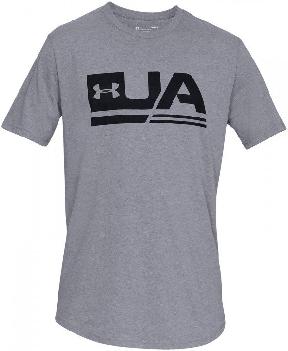 under armour sportstyle short sleeve drop hem grey under armour sportstyle short sleeve drop hem grey