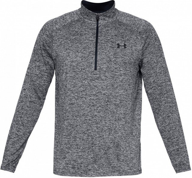 under armour ua tech 1/2 zip 2.0 black / gray under armour ua tech 1/2 zip 2.0 black / gray