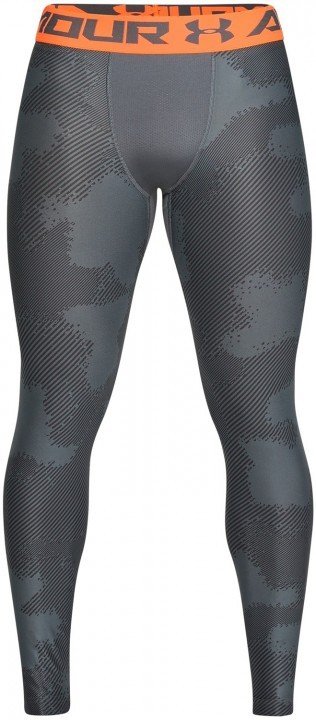 under armour ua armour legging printed grey orange under armour ua armour legging printed grey orange