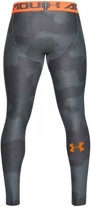 under armour ua armour legging printed grey orange under armour ua armour legging printed grey orange