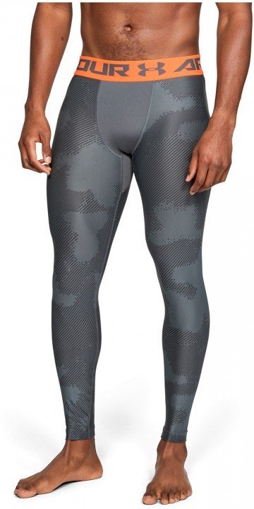 under armour ua armour legging printed grey orange under armour ua armour legging printed grey orange