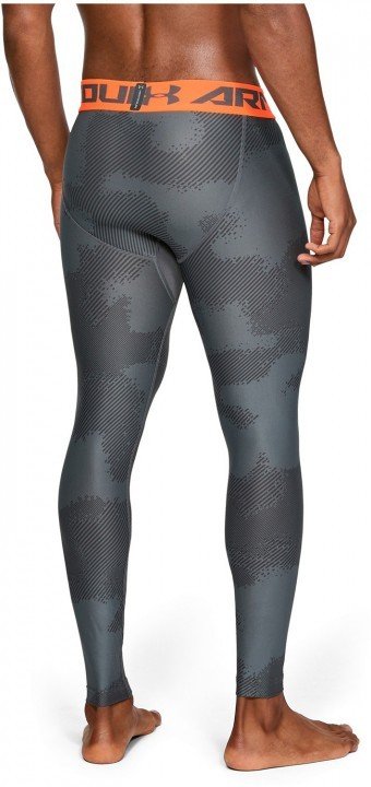 under armour ua armour legging printed grey orange under armour ua armour legging printed grey orange