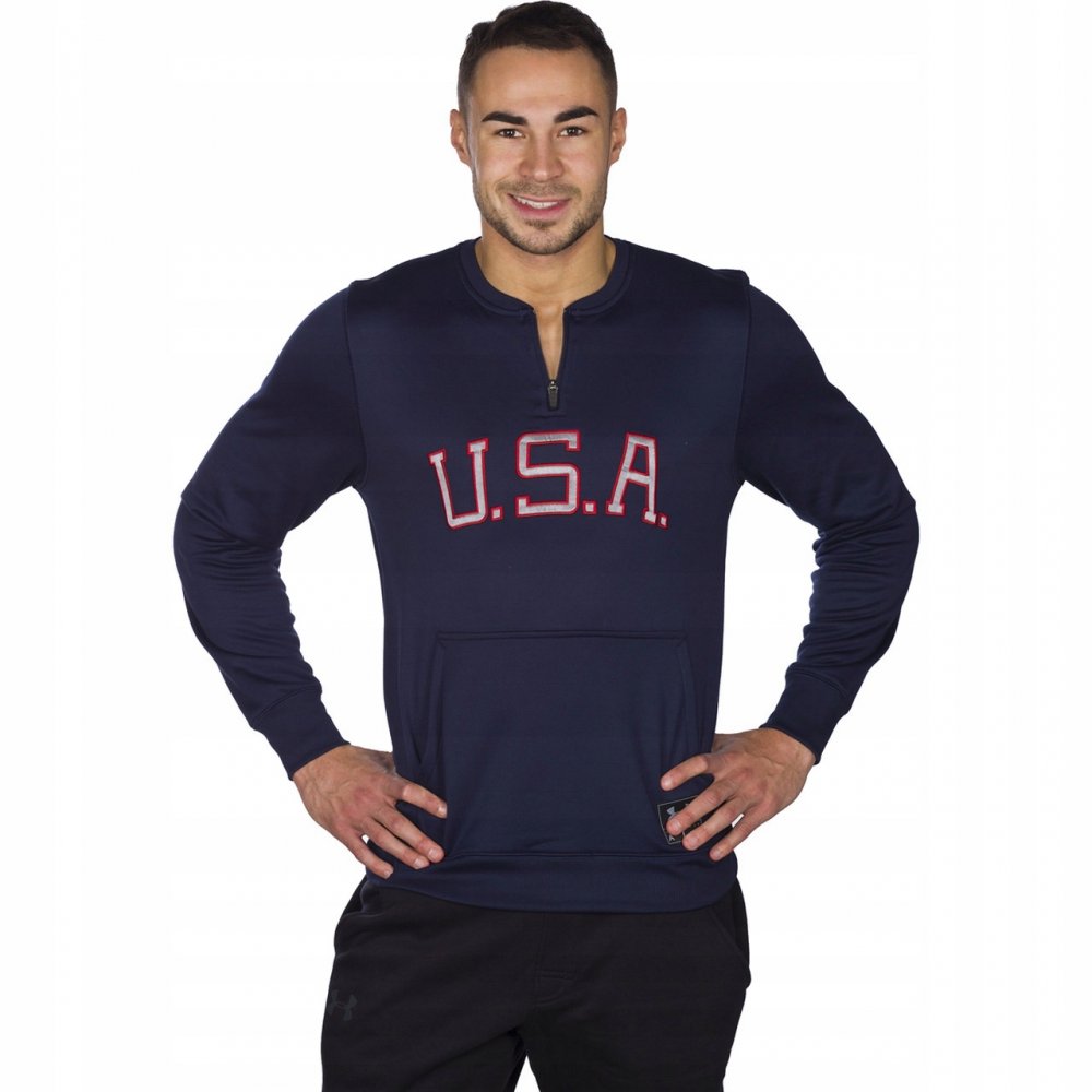 bluza under armour m clay 1/4 zip americana crew bluza under armour m clay 1/4 zip americana crew